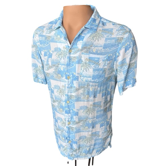 All Saints Men’s Button Shirt Viscose “Sayonara” Asian Theme Size Small - Picture 7 of 9